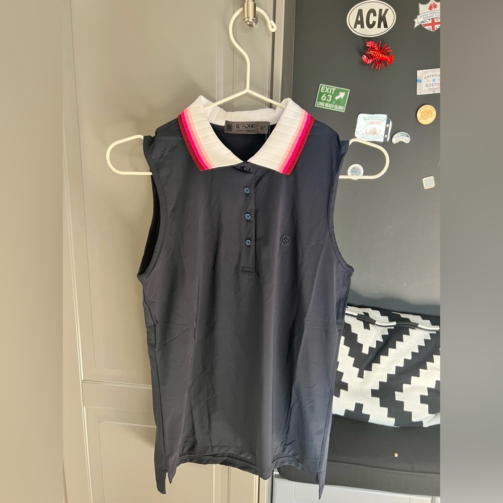 Navy blue with ombre color golf tank
